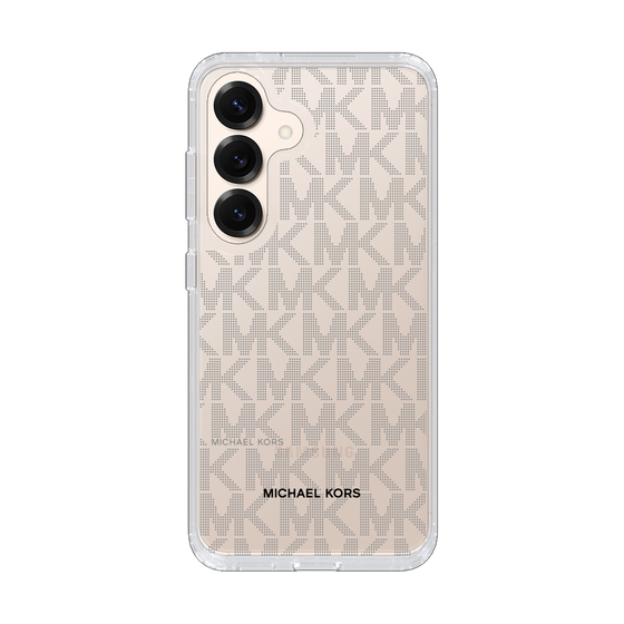 スリムプロテクションケース［ MICHAEL KORS - Signiture - Clear Black ］
