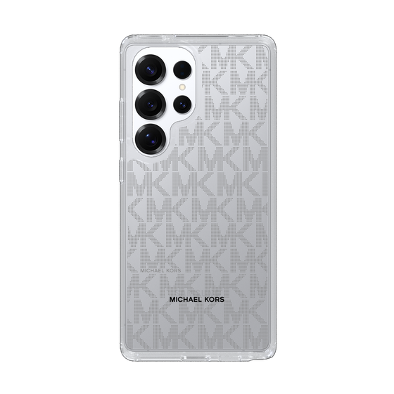 スリムプロテクションケース［ MICHAEL KORS - Signiture - Clear Black ］
