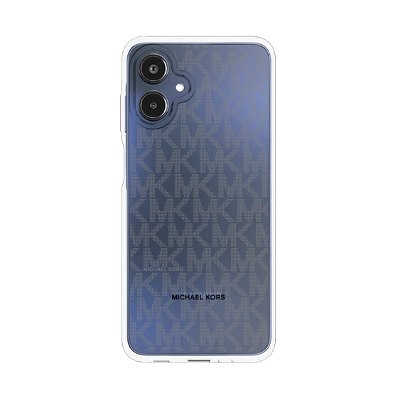スリムプロテクションケース［ MICHAEL KORS - Signiture - Clear Black ］