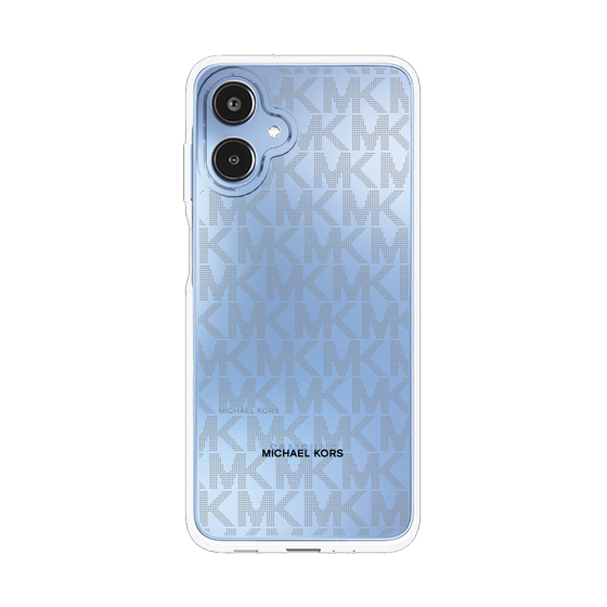 スリムプロテクションケース［ MICHAEL KORS - Signiture - Clear Black ］