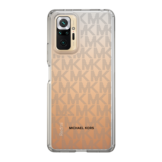 スリムプロテクションケース［ MICHAEL KORS - Signiture - Clear Black ］