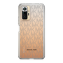 スリムプロテクションケース［ MICHAEL KORS - Signiture - Clear Black ］