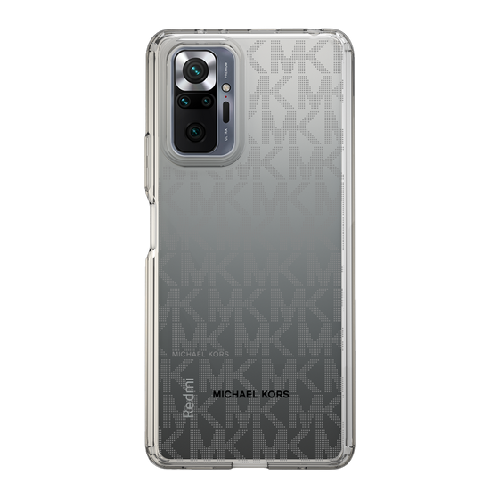 スリムプロテクションケース［ MICHAEL KORS - Signiture - Clear Black ］