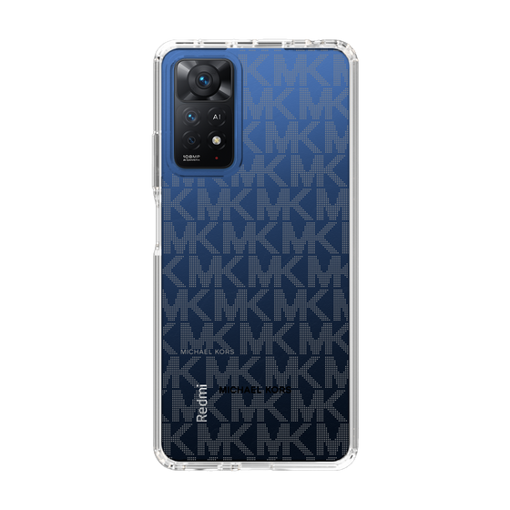 スリムプロテクションケース［ MICHAEL KORS - Signiture - Clear Black ］
