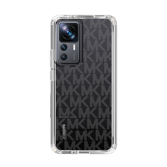 スリムプロテクションケース［ MICHAEL KORS - Signiture - Clear Black ］