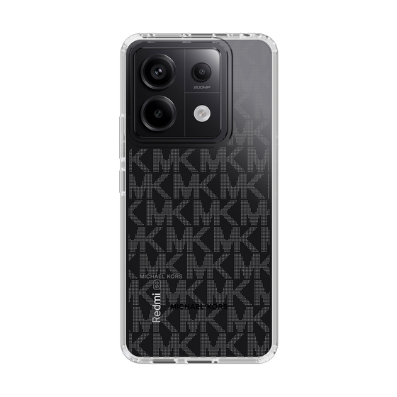 スリムプロテクションケース［ MICHAEL KORS - Signiture - Clear Black ］