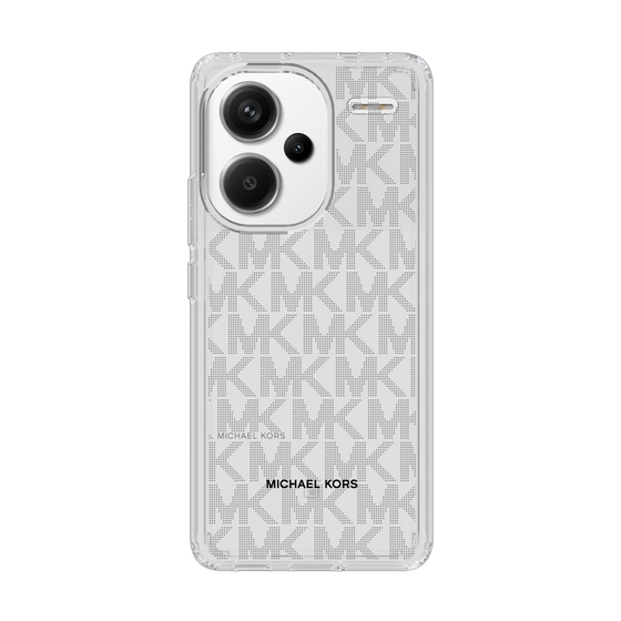 スリムプロテクションケース［ MICHAEL KORS - Signiture - Clear Black ］