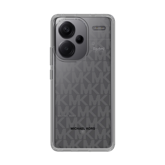 スリムプロテクションケース［ MICHAEL KORS - Signiture - Clear Black ］
