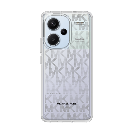 スリムプロテクションケース［ MICHAEL KORS - Signiture - Clear Black ］