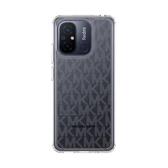 スリムプロテクションケース［ MICHAEL KORS - Signiture - Clear Black ］