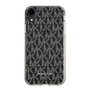 スリムプロテクションケース［ MICHAEL KORS - Signiture - Clear White ］