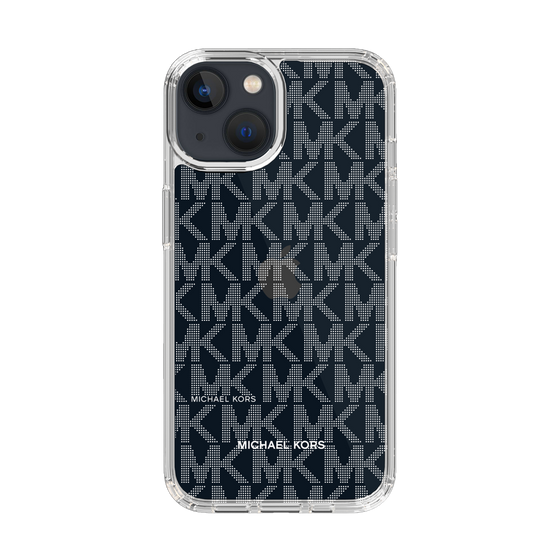 スリムプロテクションケース［ MICHAEL KORS - Signiture - Clear White ］
