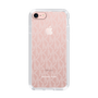 スリムプロテクションケース［ MICHAEL KORS - Signiture - Clear White ］