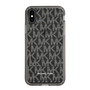 スリムプロテクションケース［ MICHAEL KORS - Signiture - Clear White ］