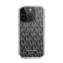スリムプロテクションケース［ MICHAEL KORS - Signiture - Clear White ］