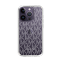 スリムプロテクションケース［ MICHAEL KORS - Signiture - Clear White ］