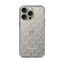 スリムプロテクションケース［ MICHAEL KORS - Signiture - Clear White ］