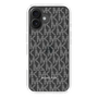スリムプロテクションケース［ MICHAEL KORS - Signiture - Clear White ］