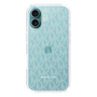 スリムプロテクションケース［ MICHAEL KORS - Signiture - Clear White ］
