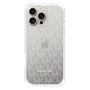スリムプロテクションケース［ MICHAEL KORS - Signiture - Clear White ］