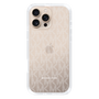 スリムプロテクションケース［ MICHAEL KORS - Signiture - Clear White ］