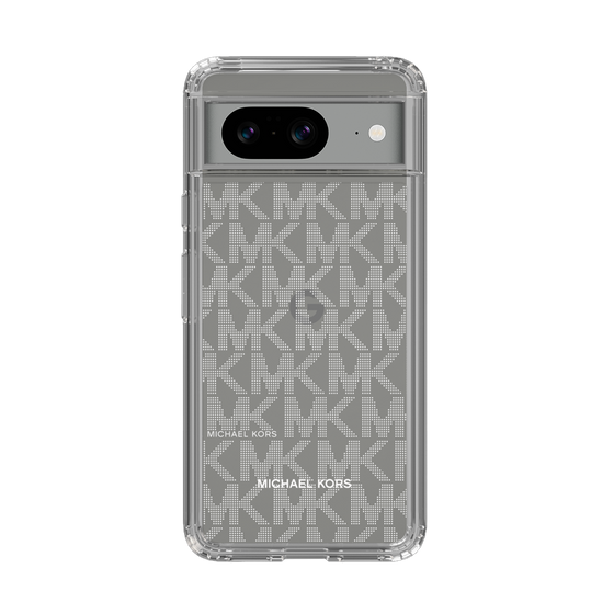 スリムプロテクションケース［ MICHAEL KORS - Signiture - Clear White ］
