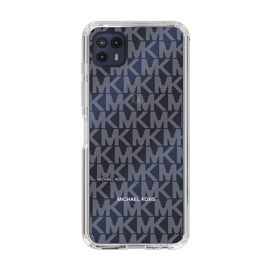 スリムプロテクションケース［ MICHAEL KORS - Signiture - Clear White ］