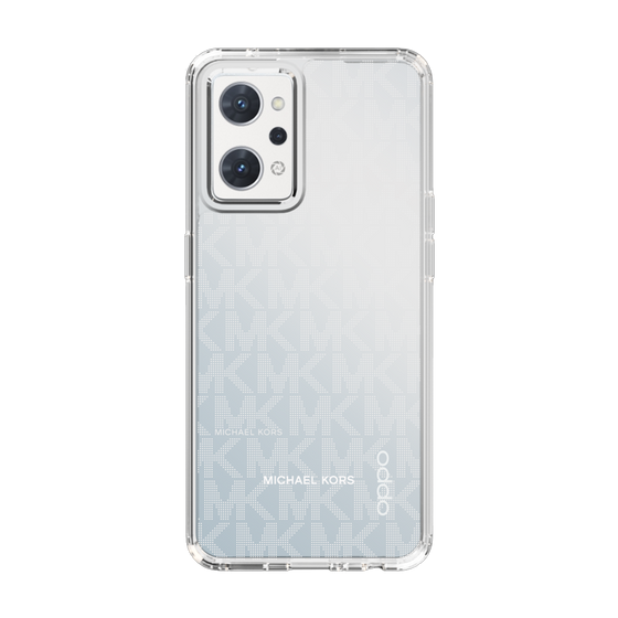 スリムプロテクションケース［ MICHAEL KORS - Signiture - Clear White ］