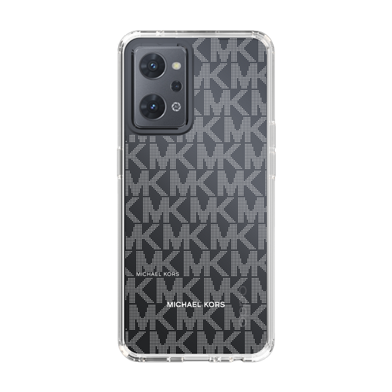 スリムプロテクションケース［ MICHAEL KORS - Signiture - Clear White ］