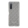 スリムプロテクションケース［ MICHAEL KORS - Signiture - Clear White ］