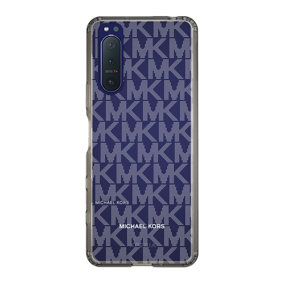 スリムプロテクションケース［ MICHAEL KORS - Signiture - Clear White ］