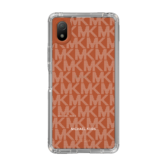 スリムプロテクションケース［ MICHAEL KORS - Signiture - Clear White ］