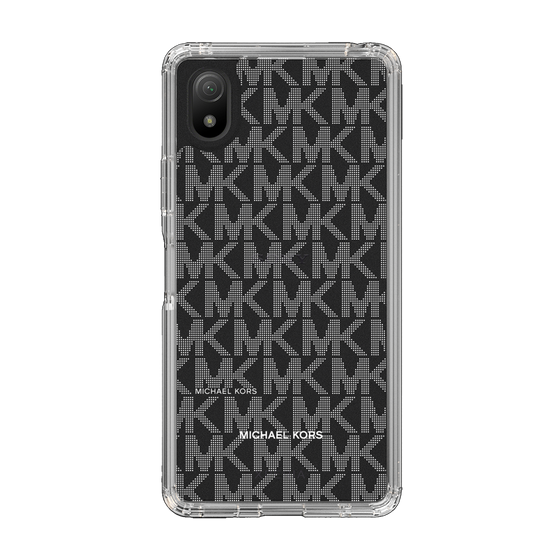 スリムプロテクションケース［ MICHAEL KORS - Signiture - Clear White ］
