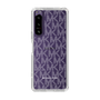 スリムプロテクションケース［ MICHAEL KORS - Signiture - Clear White ］