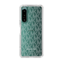 スリムプロテクションケース［ MICHAEL KORS - Signiture - Clear White ］