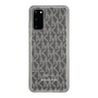 スリムプロテクションケース［ MICHAEL KORS - Signiture - Clear White ］