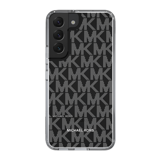 スリムプロテクションケース［ MICHAEL KORS - Signiture - Clear White ］