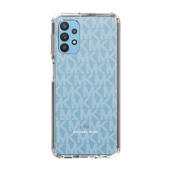 スリムプロテクションケース［ MICHAEL KORS - Signiture - Clear White ］