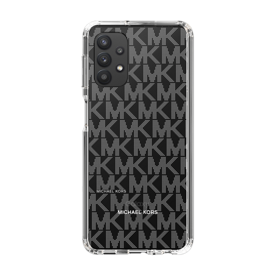 スリムプロテクションケース［ MICHAEL KORS - Signiture - Clear White ］