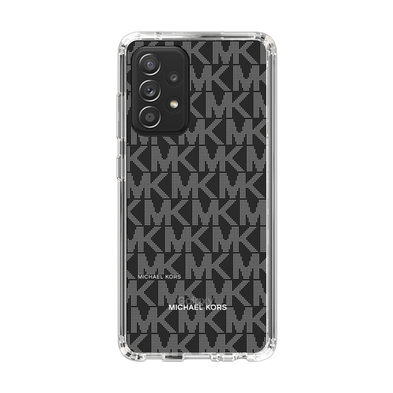スリムプロテクションケース［ MICHAEL KORS - Signiture - Clear White ］