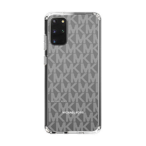 スリムプロテクションケース［ MICHAEL KORS - Signiture - Clear White ］