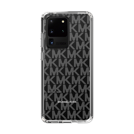 スリムプロテクションケース［ MICHAEL KORS - Signiture - Clear White ］