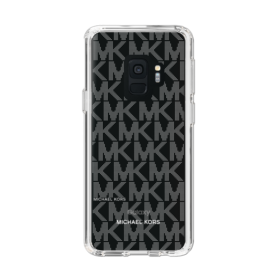 スリムプロテクションケース［ MICHAEL KORS - Signiture - Clear White ］
