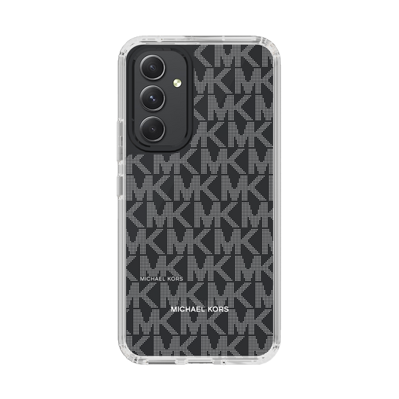 スリムプロテクションケース［ MICHAEL KORS - Signiture - Clear White ］