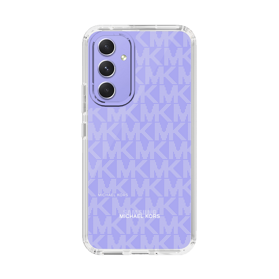 スリムプロテクションケース［ MICHAEL KORS - Signiture - Clear White ］