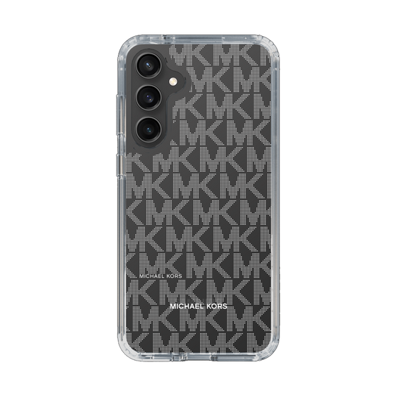 スリムプロテクションケース［ MICHAEL KORS - Signiture - Clear White ］