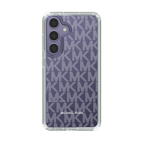 スリムプロテクションケース［ MICHAEL KORS - Signiture - Clear White ］