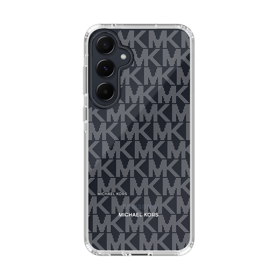 スリムプロテクションケース［ MICHAEL KORS - Signiture - Clear White ］