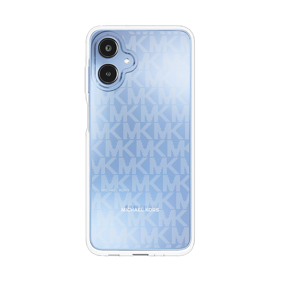 スリムプロテクションケース［ MICHAEL KORS - Signiture - Clear White ］