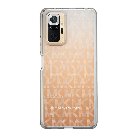 スリムプロテクションケース［ MICHAEL KORS - Signiture - Clear White ］